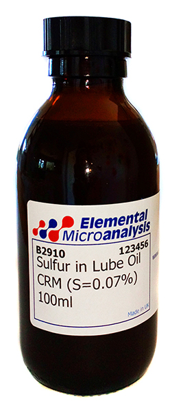 Sulfur in Lube Oil (S=0.073%) 100ml  See Cert 831996